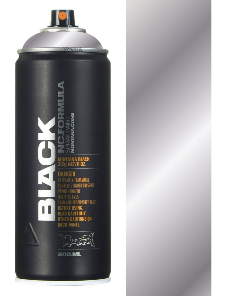 montana black 400ml Silverchrome BLKSILV