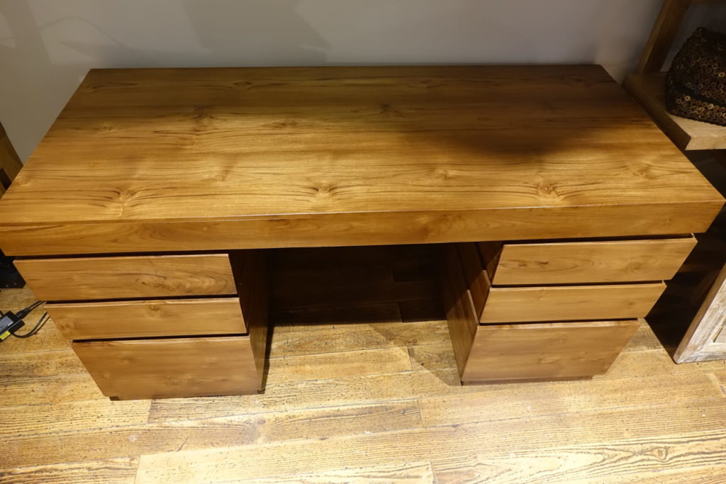 bureau en teck massif 6 tiroirs Toulouse boutiques bureau en teck massif 6 tiroirs Toulouse boutiques