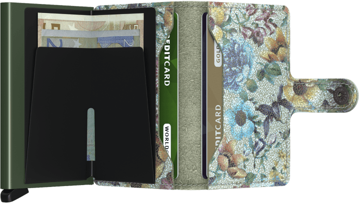 Miniwallet Crisple Pistachio Floral Toulouse Boutique