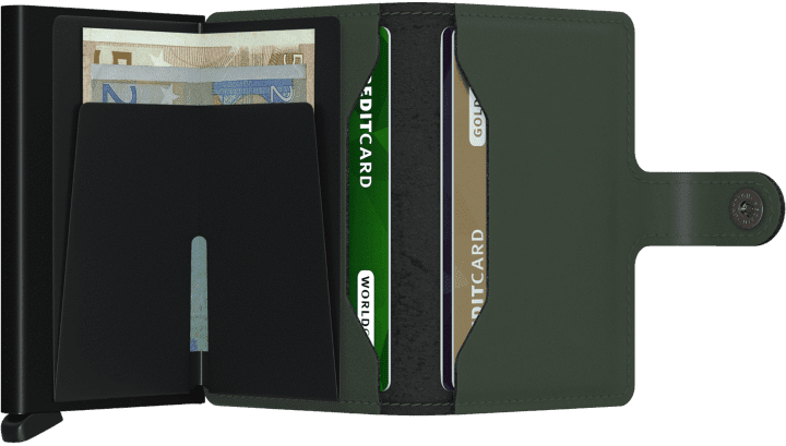 Miniwallet Matte Green Black Toulouse Boutique Miniwallet Matte Green Black Toulouse Boutique