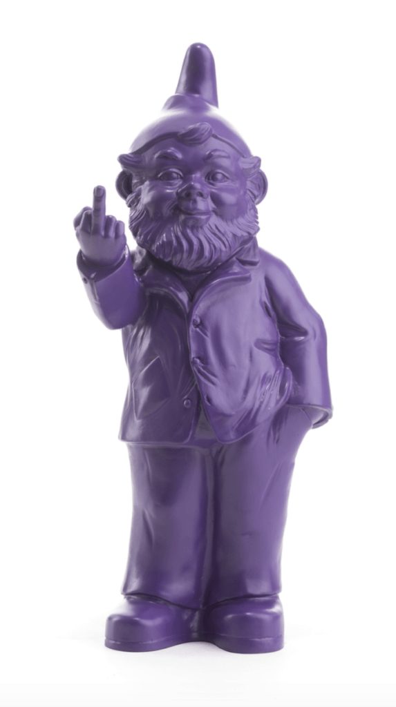 Ottmar Hörl - Nain de Jardin Doigt d'Honneur Ottmar Hörl Couleur Violet