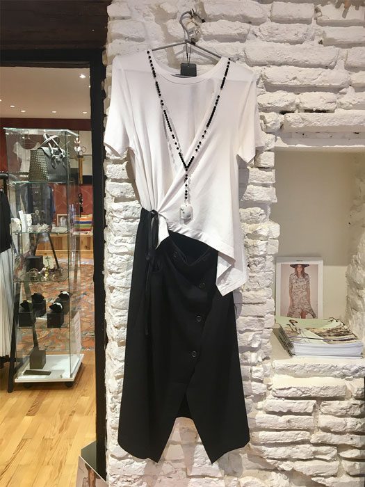 robe blanc noir ito concept destructuree boutique vetement femme toulouse