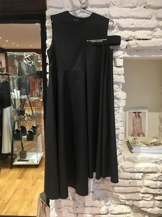robe noir destructuree ito concept boutique vetement femme toulouse