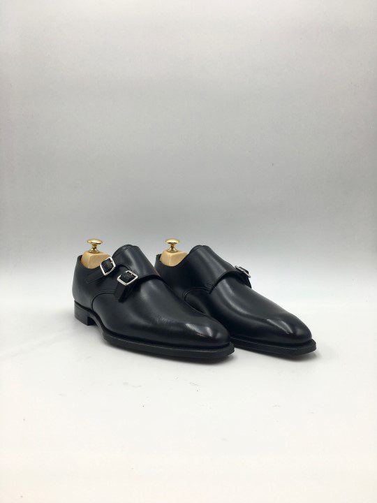 Chaussures de moine Toulouse Seymour 3 Black Calf