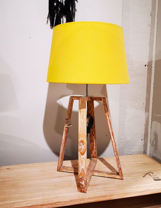 Lampe a poser Jaune Boutique decoration design Toulouse
