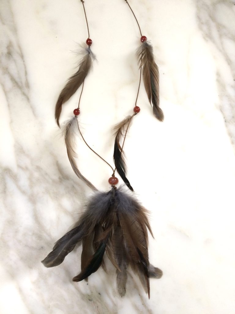 collier sautoir marron fil boutique bijoux toulouse