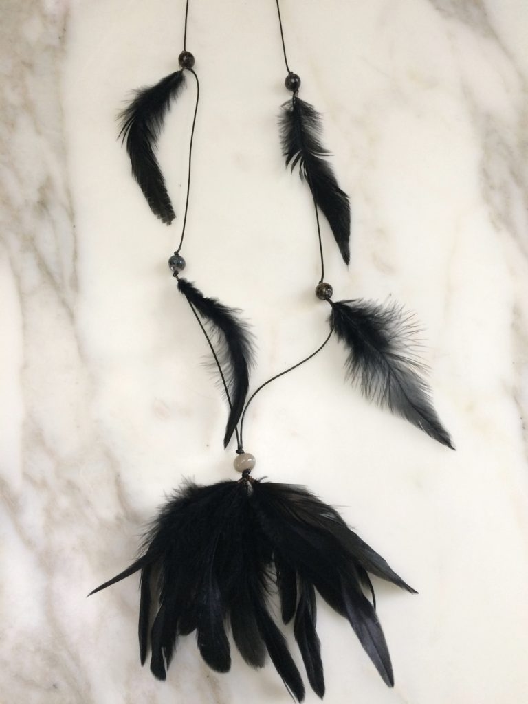 collier sautoir noir fil boutique bijoux toulouse