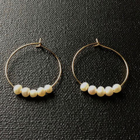 Boucles d'oreilles perles de culture