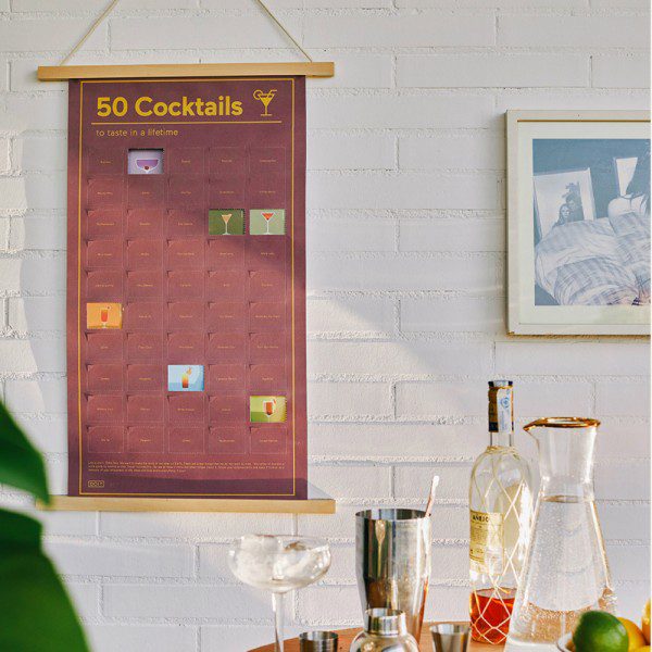 DOIY Poster 50 Cocktails à Tester dans sa Vie 50 Cases à Ouvrir 3