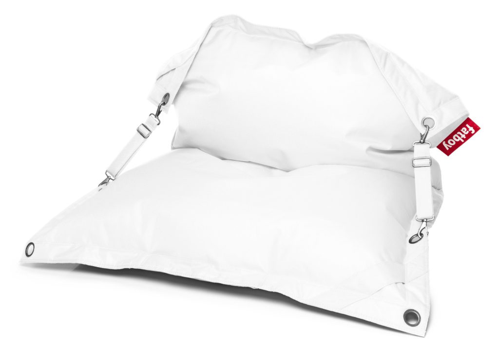 Fatboy Pouf Buggle-up Outdoor : Avec sangles ajustables Blanc 1
