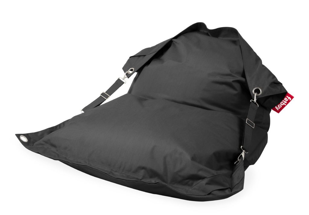 Fatboy Pouf Buggle-up Outdoor : Avec sangles ajustables Gris charbon Toulouse Boutique