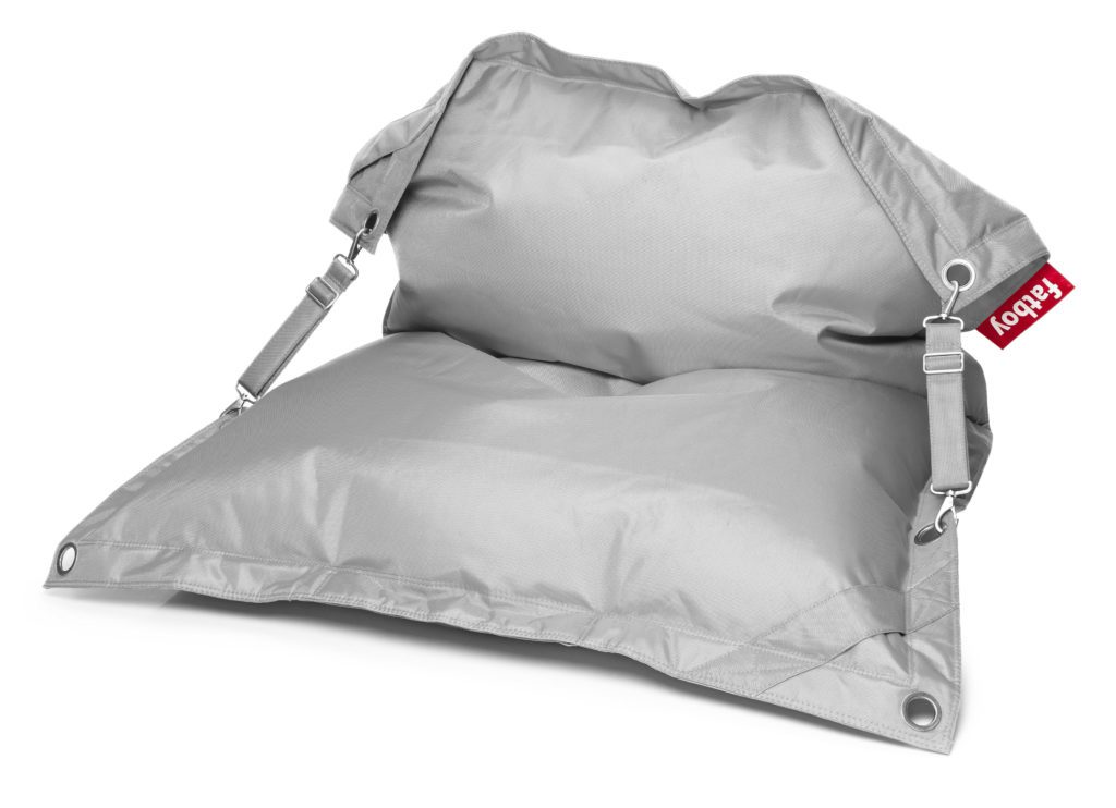 Fatboy Pouf Buggle-up Outdoor : Avec sangles ajustables Gris clair 1