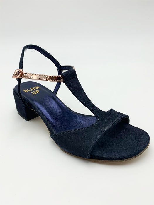 Sandales-petits-talons-navy-winstar magasin chaussures toulouse
