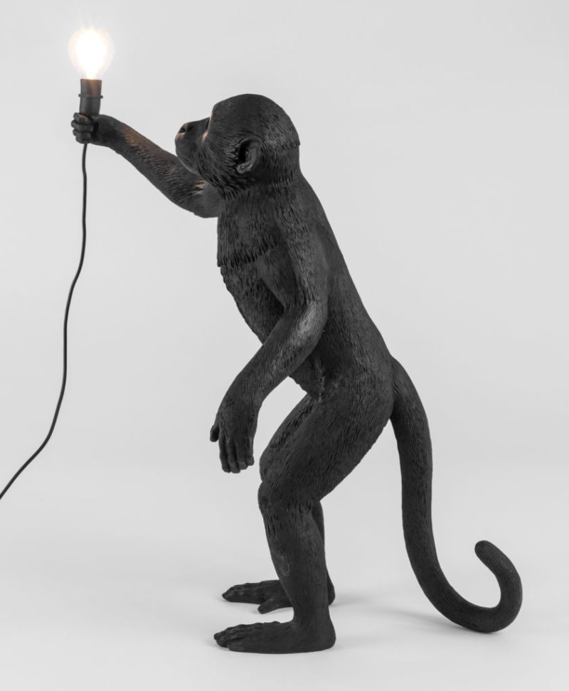 Seletti - Lampe singe debout noir Toulouse Boutiques
