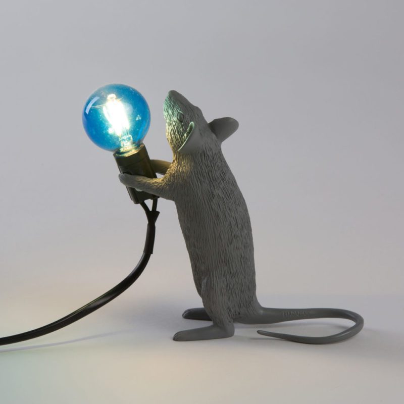 Seletti - lampe souris grise debout Toulouse Boutiques