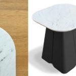 miiing table appoint archipel marbre blanc noir boutique meuble toulouse