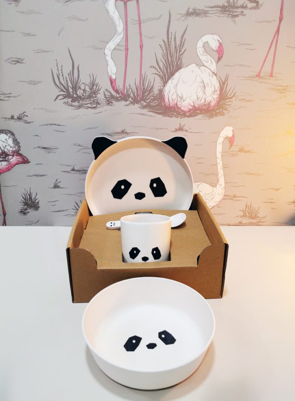 Set de vaiselle en Bamboo Liewood Panda Toulouse boutique enfant