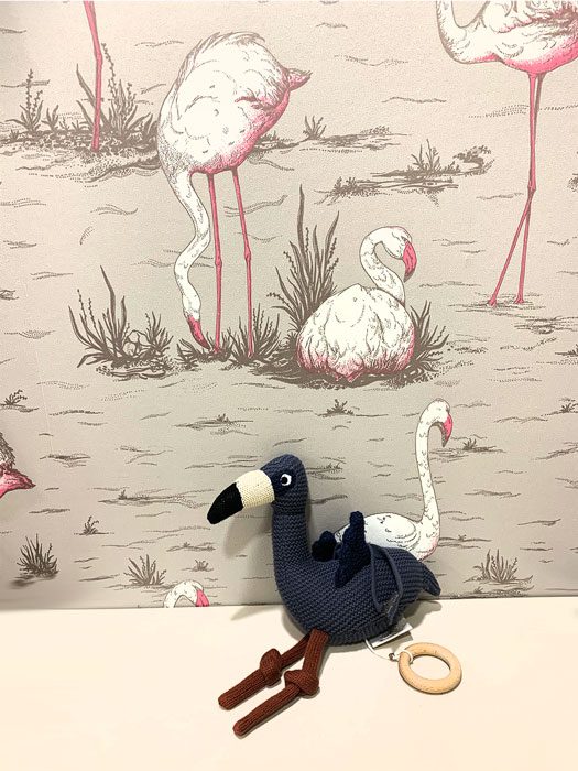 Mobile musical Angela Flamingo Liewood bleu Toulouse boutique enfant