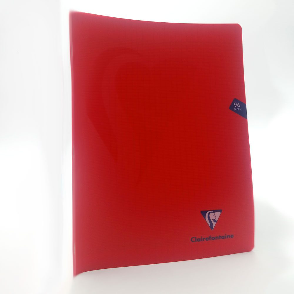 Cahier Clairefontaine rouge mimesys 24 x 32 cm grands carreaux papeterie Toulouse