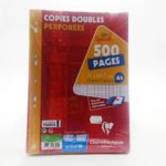 Copies Doubles perforées Clairfontaine 500 grands carreaux papeterie Toulouse