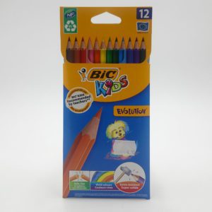 Crayons de couleurs 12 Bic papeterie Toulouse