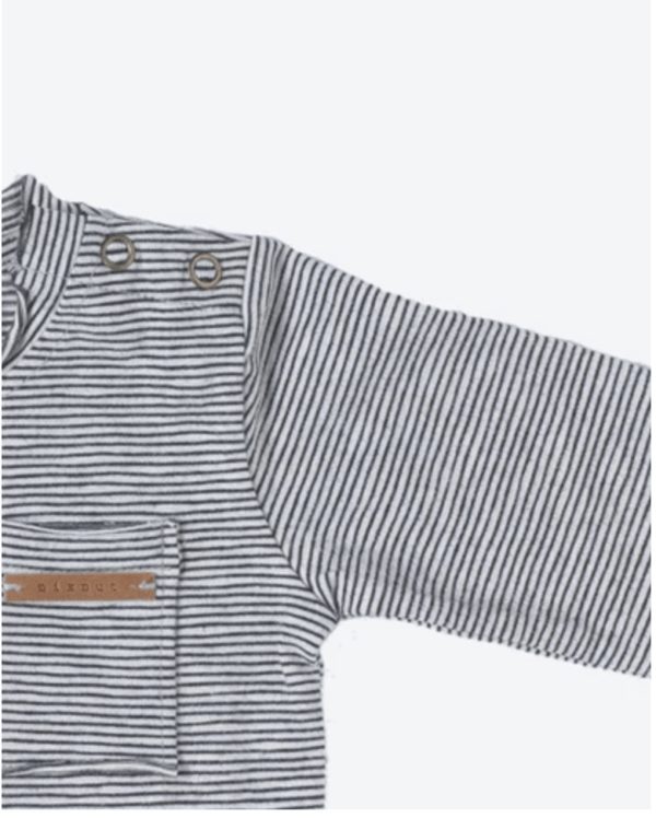 t-shirt Longsleeve stripe black/white 2 Nixnut