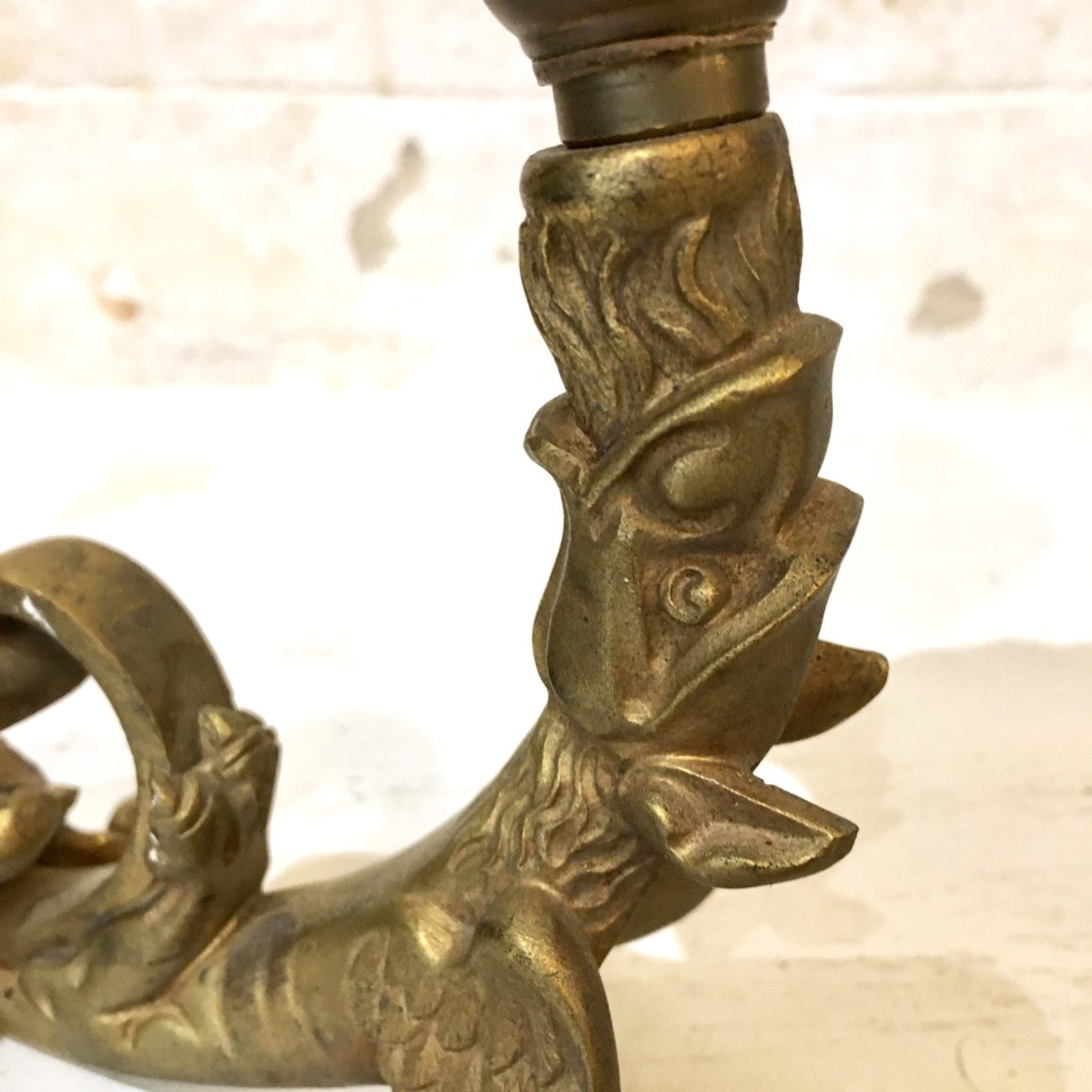 Appliques dragon en bronze