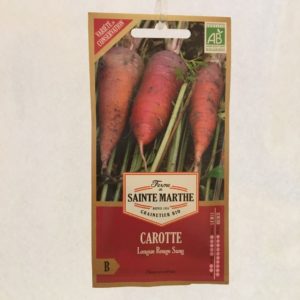Carotte Longue Rouge Sang Bio Ferme de Sainte Marthe