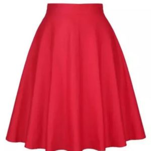 ROUGE Jupe évasée patineuse