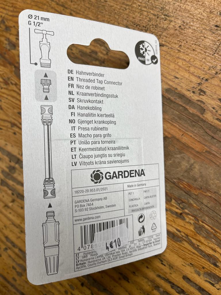 Adaptateur nez de robinet 21 mm - Gardena