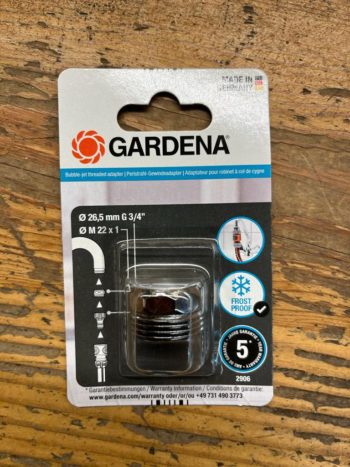 Water4all Adaptateur Gardena Pour Robinet Filetage Extérieur 1" 3/4" 1/2" - Compatible Système De Clic