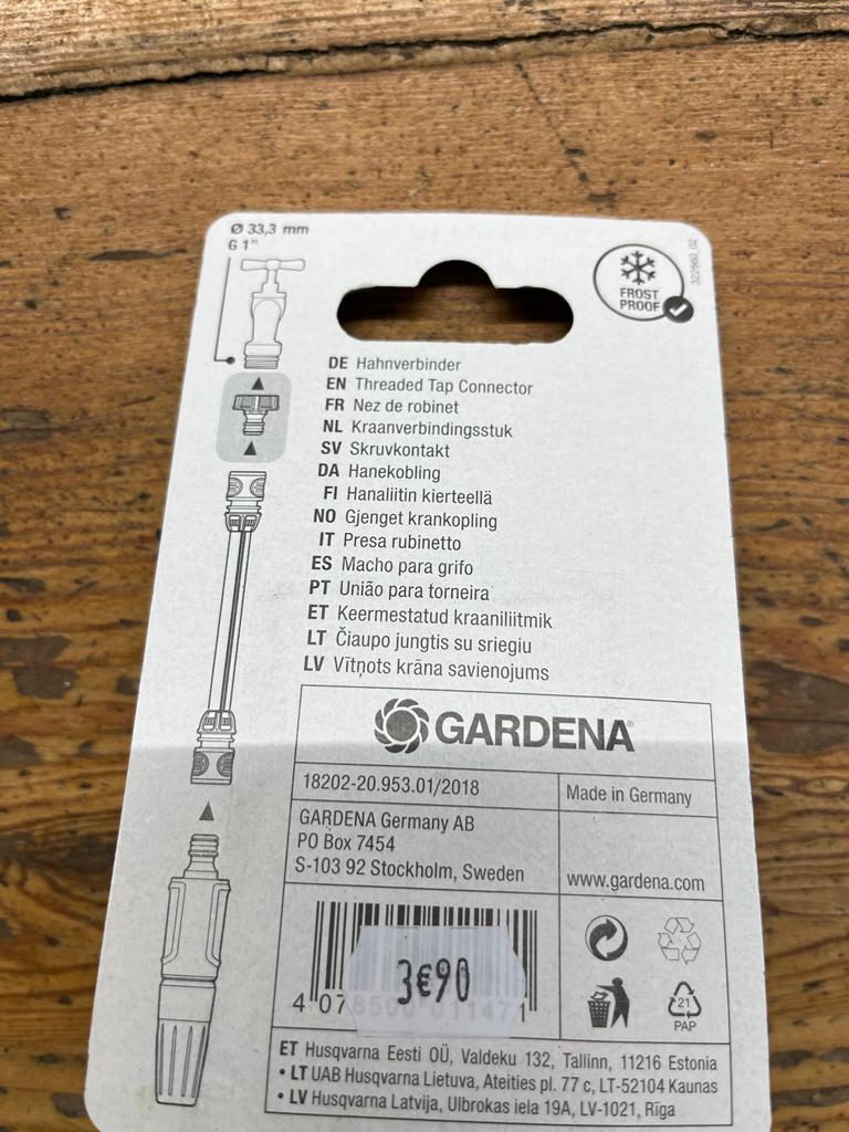 Nez de robinet 33 mm - Gardena