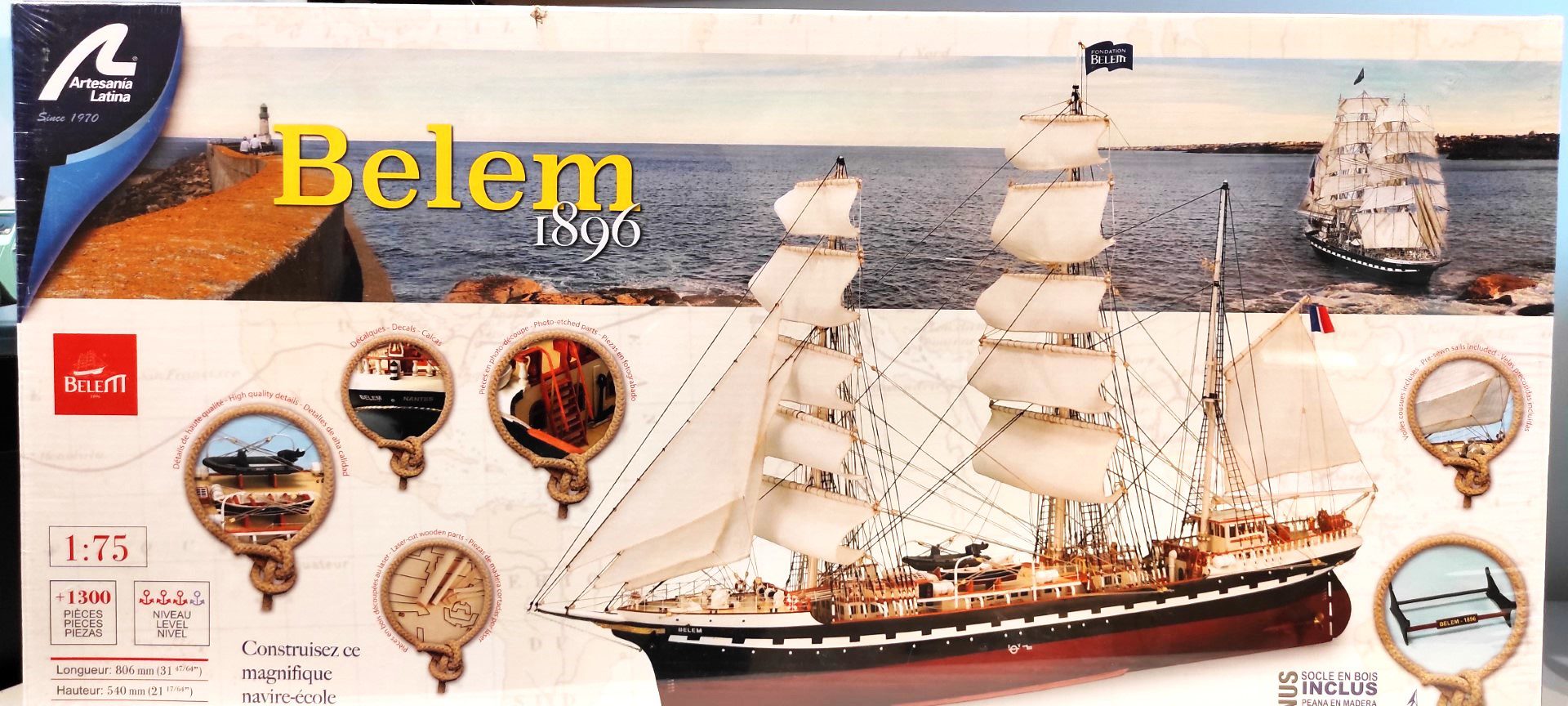 Belem 1896 - Maquette de bateau
