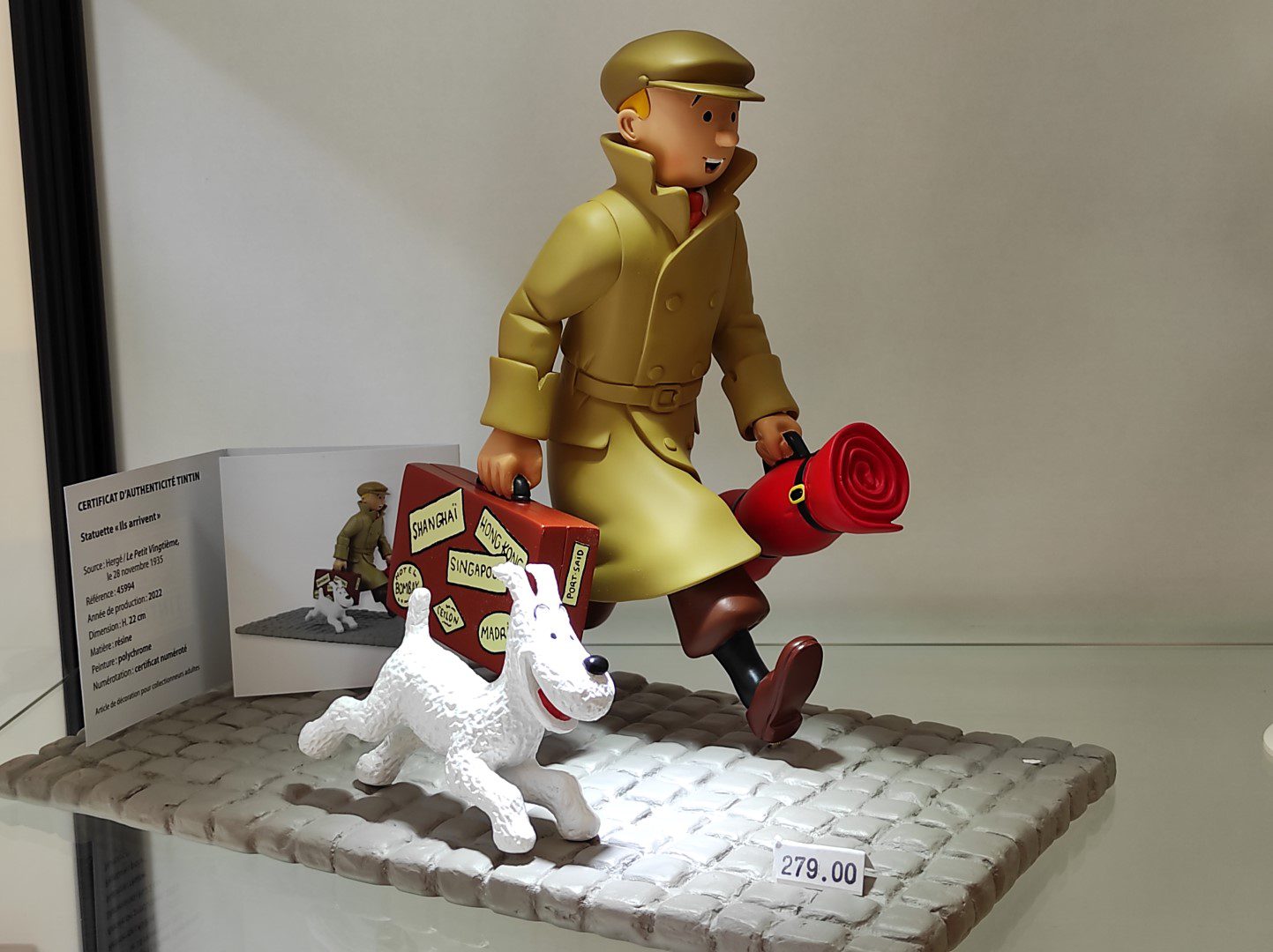La fusée de Tintin dans un magasin sur Toulouse boutiques