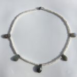 Collier Perle de Culture d'eau douce Goutte Labradorite